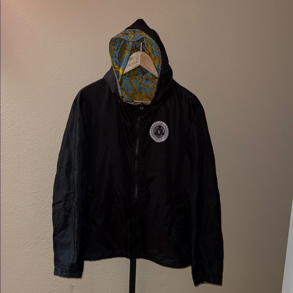Versace Jeans Couture Reversible Black/Baroque Print Windbreaker Men’s IT 46 XS